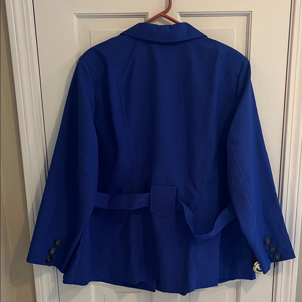 Roaman's 26w Women's Royal Blue Suit Jacket brand new - Picture 5 of 7